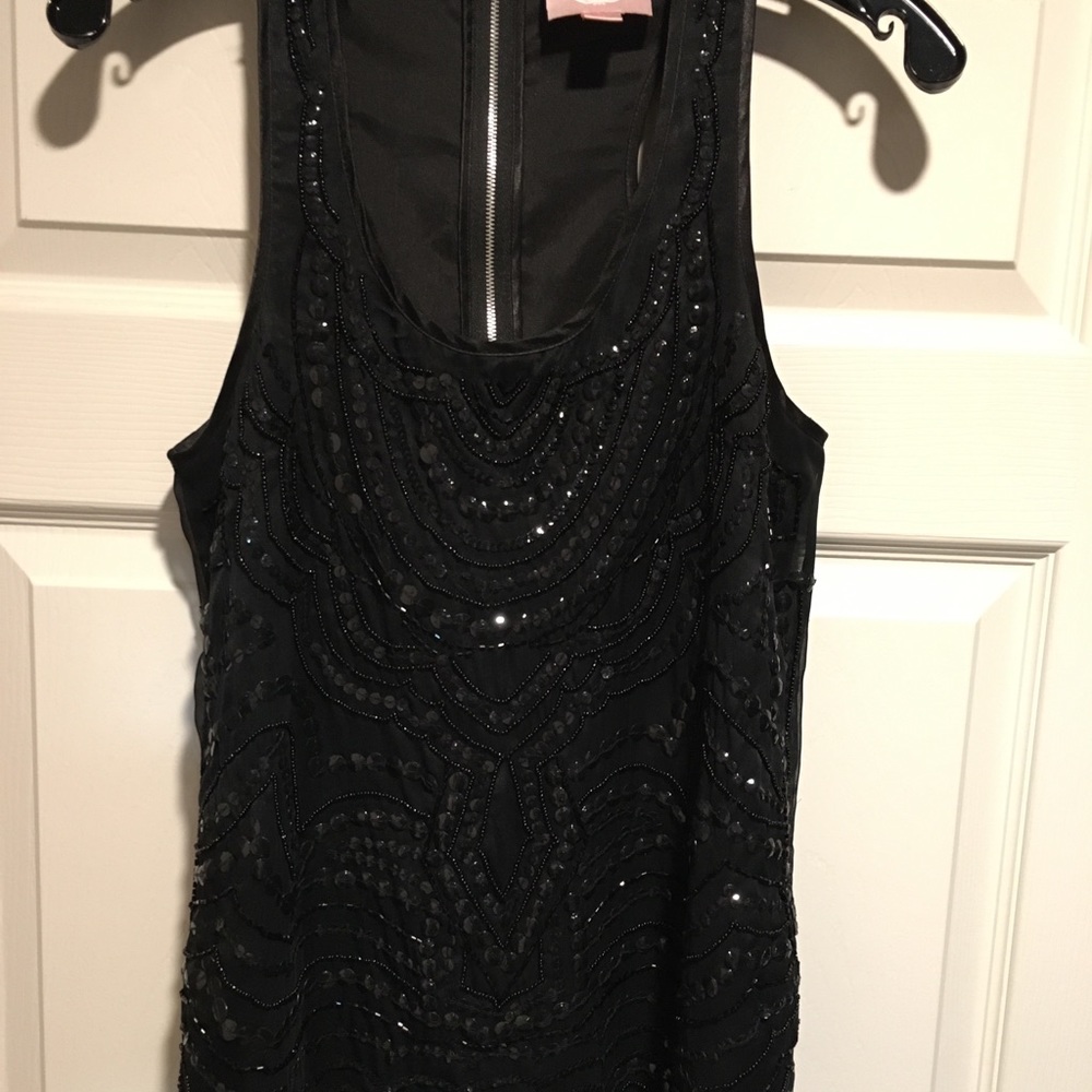 Sequined tank top